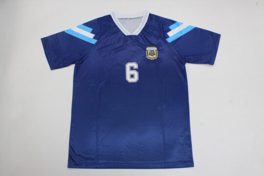 Ruggeri Nameset Front - Argentina 1992-1993 Away Short-Sleeve Jersey