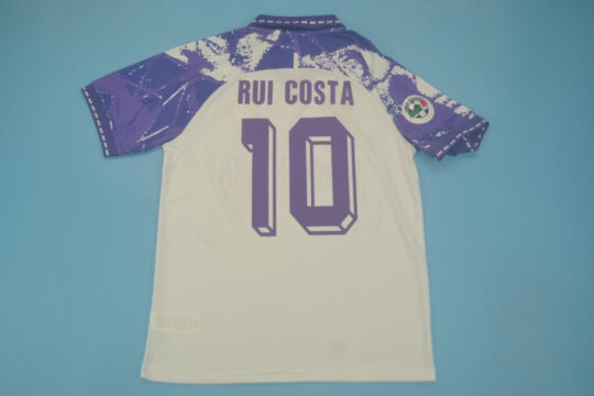 Rui Costa Nameset - Fiorentina 1994-1995 Away Short-Sleeve Jersey