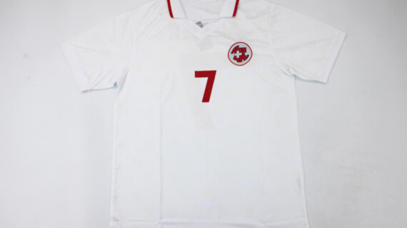 Sutter Nameset Front - Switzerland 1994 Away Short-Sleeve Jersey