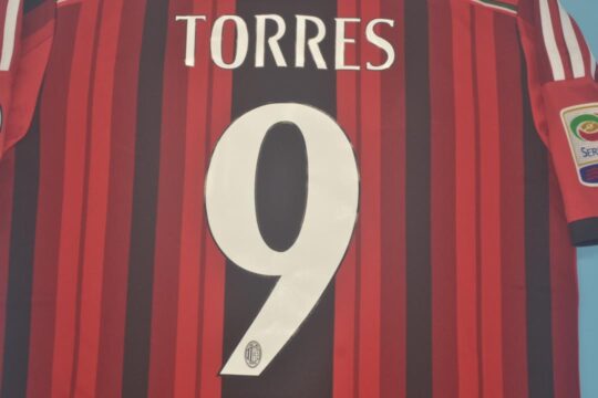 Torres Nameset - AC Milan 2014-2015 Home Short-Sleeve Kit