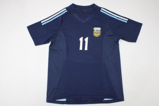 Veron Nameset Front - Argentina 2002-2003 Away Shrot-Sleeve Jersey