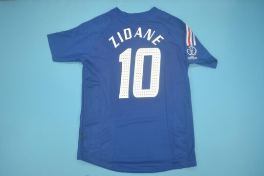 Zidane Nameset - France 2002-2004 Home Short-Sleeve Jersey