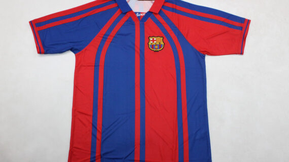 Shirt Front - Barcelona 1997-1998 Home ShortSleeve Jersey