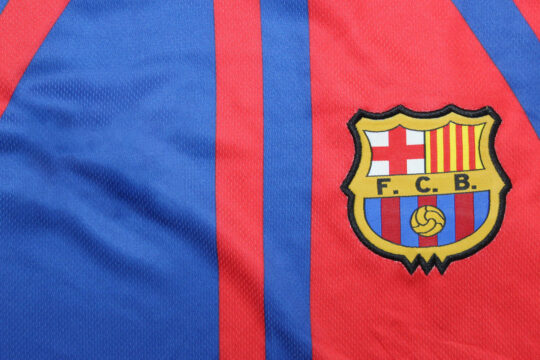 Front Closeup - Barcelona 1997-1998 Home ShortSleeve Jersey