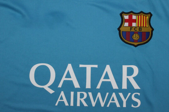 Front Closeup - Barcelona 2015-2016 Away Short-Sleeve Jersey