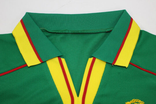 Shirt Collar Front - Cameroon 1998-1999 Home Short-Sleeve Jersey