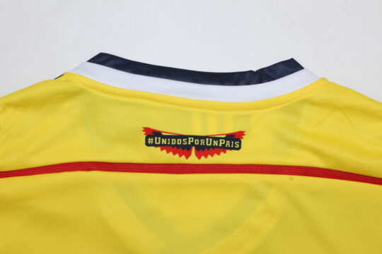 Shirt Collar Back - Colombia 2014 Home Short-Sleeve Jersey