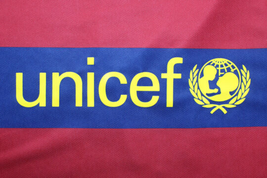 Unicef Logo - Barcelona 2015-2016 Home Long-Sleeve Jersey