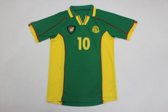 Mboma Nameset Front - Cameroon 1998-1999 Home Short-Sleeve Jersey