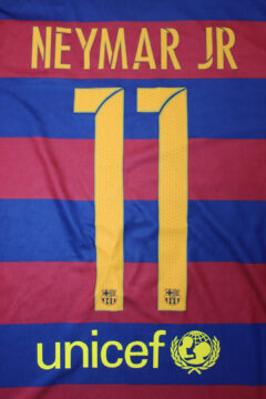 Neymar Jr Nameset - Barcelona 2015-2016 Home Long-Sleeve Jersey